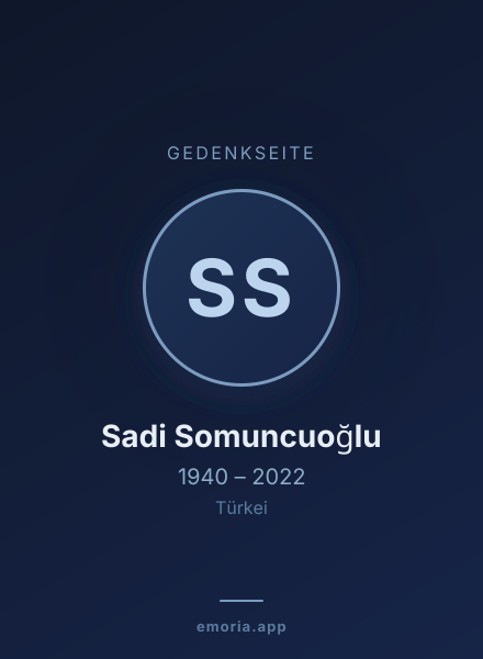 Gedenkportrait von Sadi Somuncuoğlu