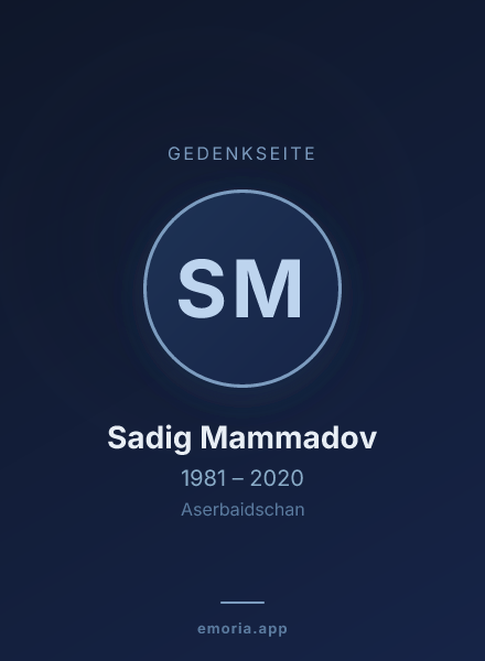 Gedenkportrait von Sadig Mammadov