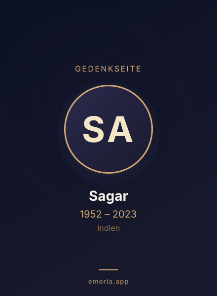 Gedenkportrait von Sagar