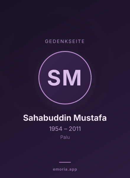 Gedenkportrait von Sahabuddin Mustafa