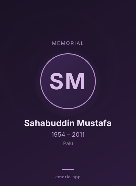 Memorial portrait of Sahabuddin Mustafa