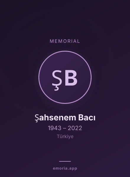 Memorial portrait of Şahsenem Bacı