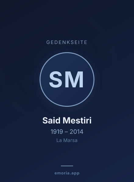 Gedenkportrait von Said Mestiri