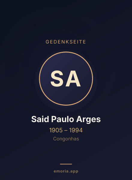 Gedenkportrait von Said Paulo Arges