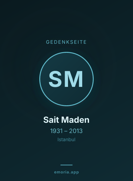 Gedenkportrait von Sait Maden