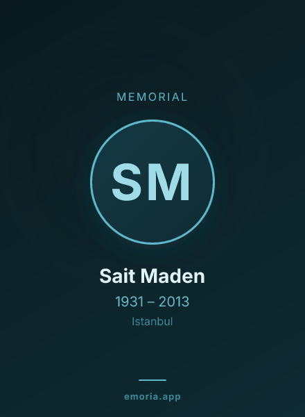Memorial portrait of Sait Maden