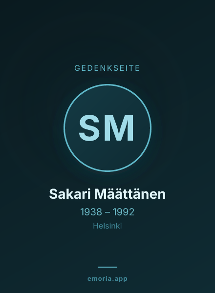 Gedenkportrait von Sakari Määttänen