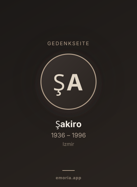 Gedenkportrait von Şakiro