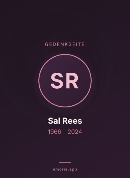 Gedenkportrait von Sal Rees