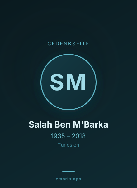 Gedenkportrait von Salah Ben M'Barka