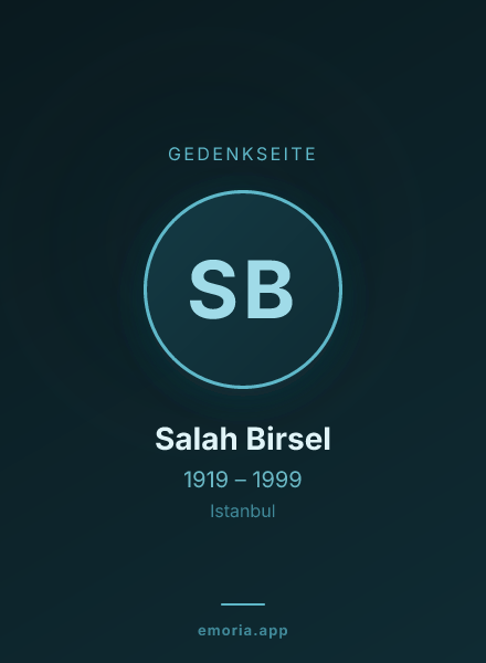 Gedenkportrait von Salah Birsel
