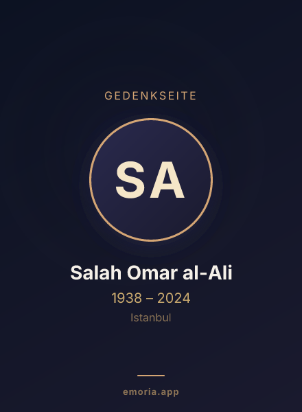 Gedenkportrait von Salah Omar al-Ali