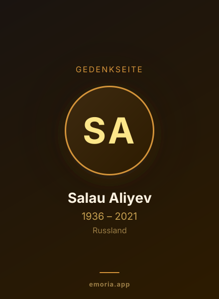 Gedenkportrait von Salau Aliyev