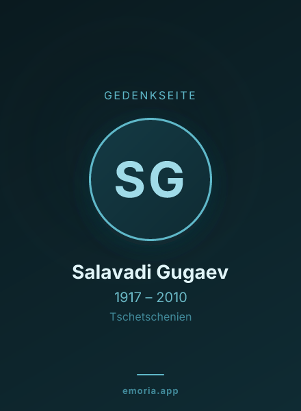 Gedenkportrait von Salavadi Gugaev