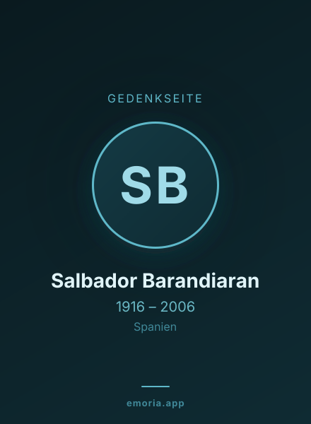 Gedenkportrait von Salbador Barandiaran