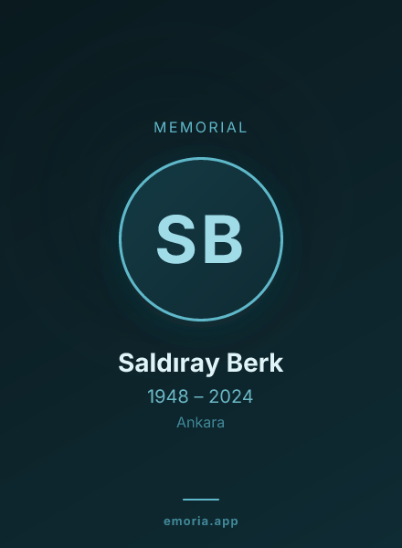 Memorial portrait of Saldıray Berk