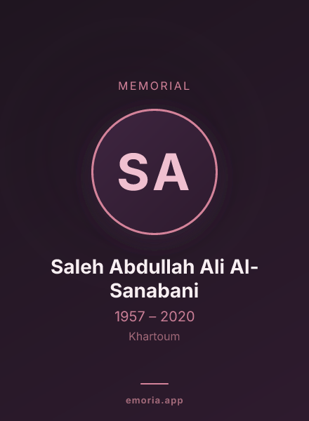Memorial portrait of Saleh Abdullah Ali Al-Sanabani
