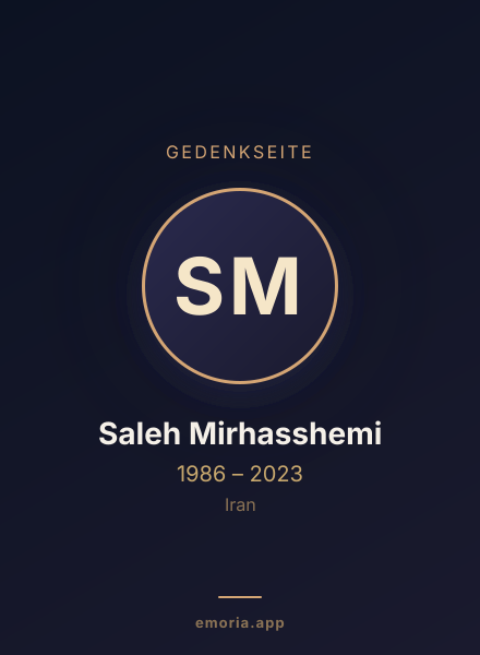 Gedenkportrait von Saleh Mirhasshemi