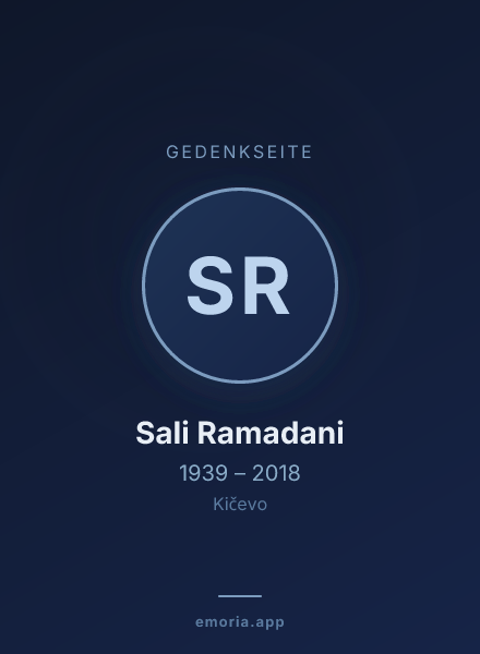 Gedenkportrait von Sali Ramadani