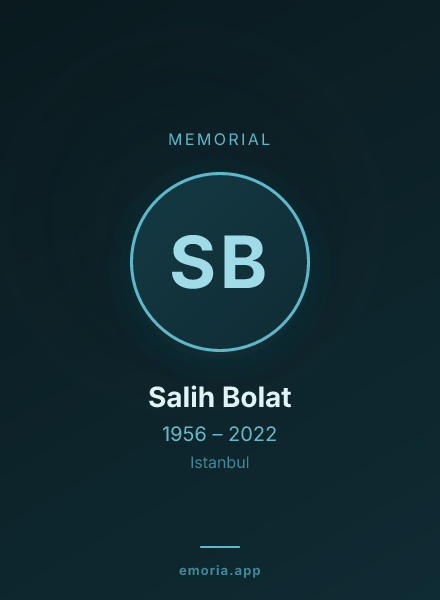 Memorial portrait of Salih Bolat