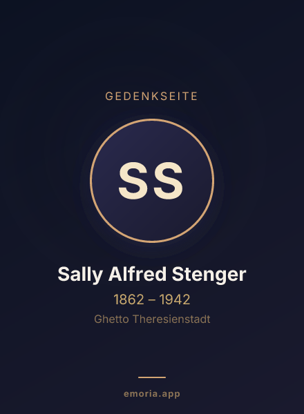 Gedenkportrait von Sally Alfred Stenger
