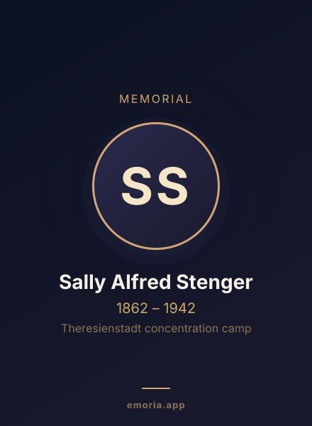 Memorial portrait of Sally Alfred Stenger