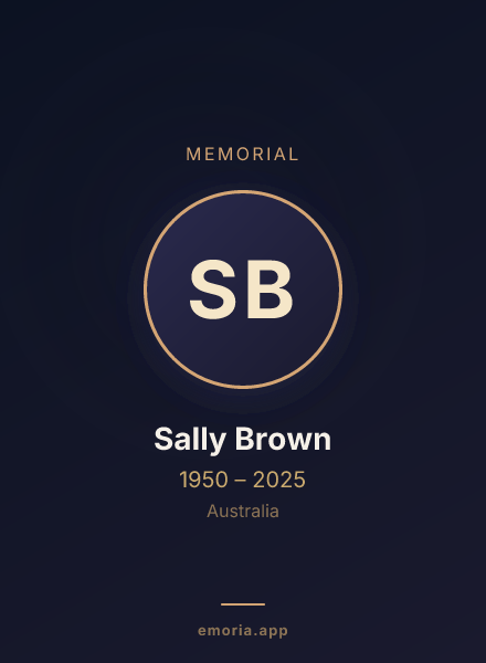Memorial portrait of Sally Brown