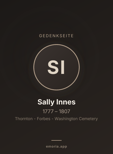 Gedenkportrait von Sally Innes
