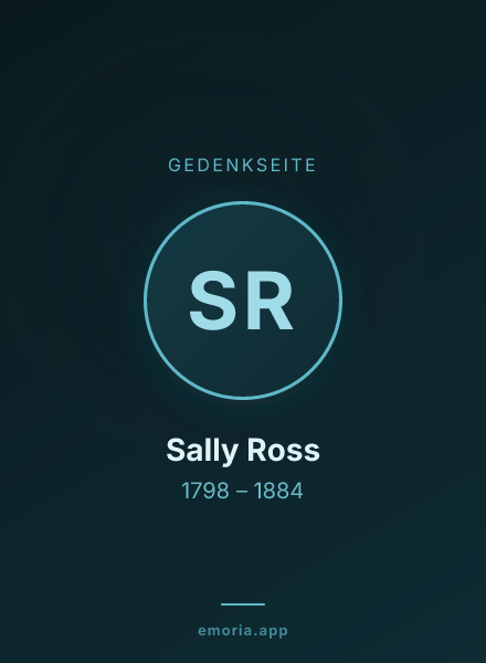 Gedenkportrait von Sally Ross