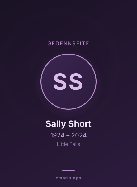 Gedenkportrait von Sally Short