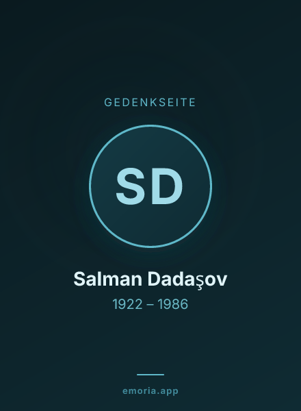 Gedenkportrait von Salman Dadaşov
