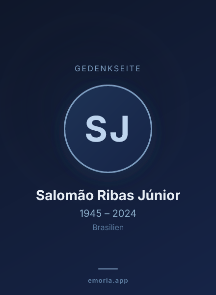 Gedenkportrait von Salomão Ribas Júnior
