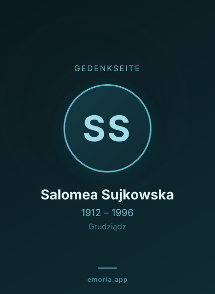 Gedenkportrait von Salomea Sujkowska