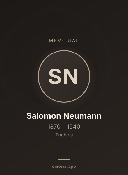 Memorial portrait of Salomon Neumann
