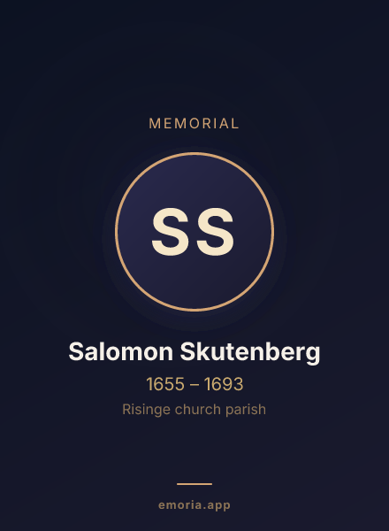 Memorial portrait of Salomon Skutenberg
