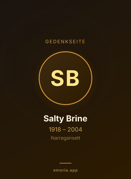 Gedenkportrait von Salty Brine