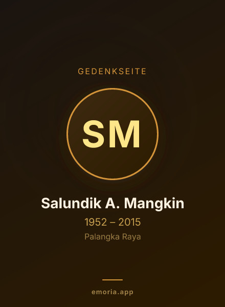 Gedenkportrait von Salundik A. Mangkin
