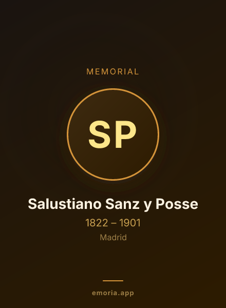 Memorial portrait of Salustiano Sanz y Posse