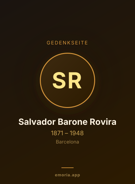 Gedenkportrait von Salvador Barone Rovira