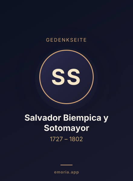 Gedenkportrait von Salvador Biempica y Sotomayor