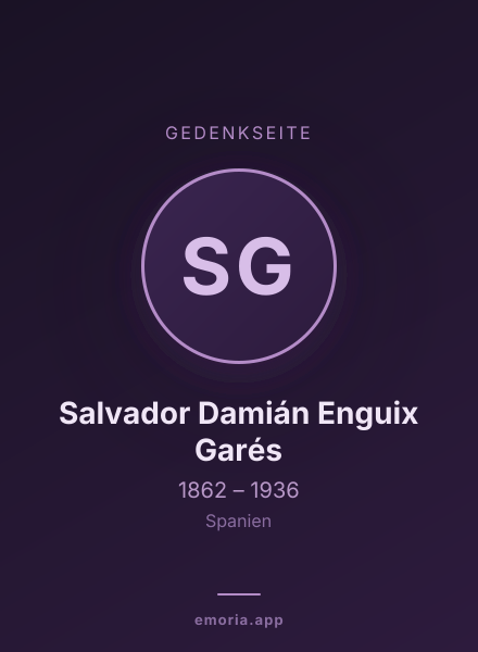 Gedenkportrait von Salvador Damián Enguix Garés