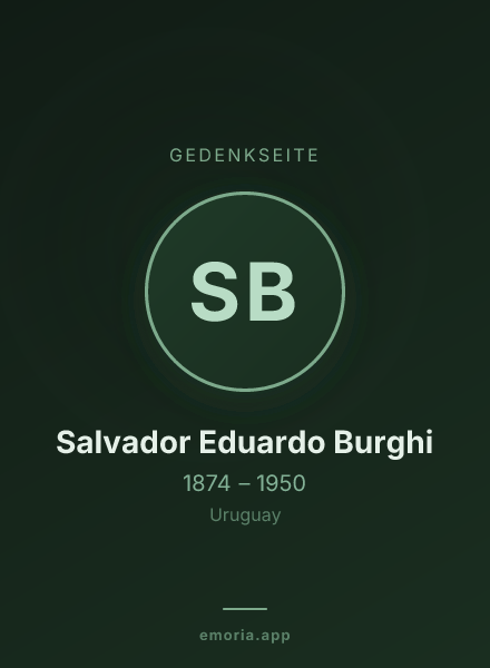 Gedenkportrait von Salvador Eduardo Burghi