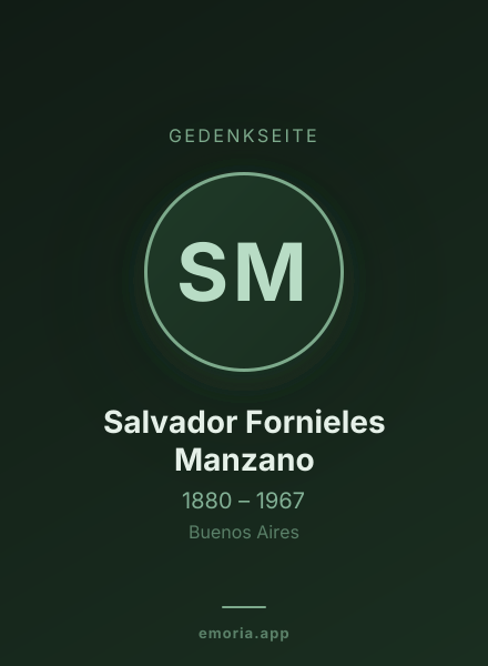 Gedenkportrait von Salvador Fornieles Manzano