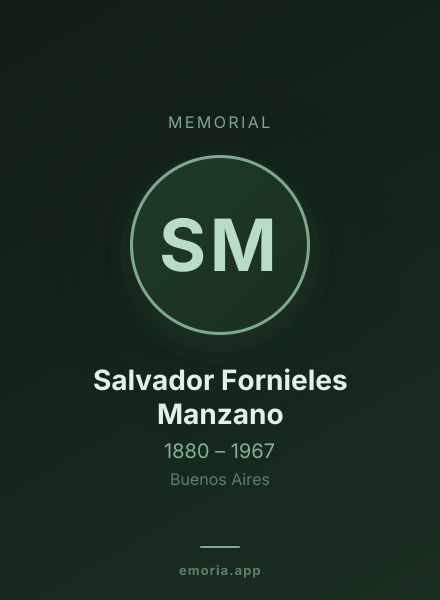 Memorial portrait of Salvador Fornieles Manzano