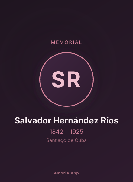 Memorial portrait of Salvador Hernández Ríos