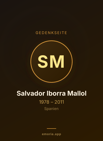 Gedenkportrait von Salvador Iborra Mallol