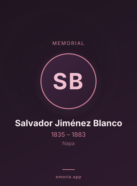 Memorial portrait of Salvador Jiménez Blanco