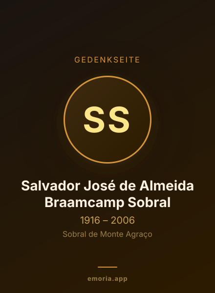 Gedenkportrait von Salvador José de Almeida Braamcamp Sobral