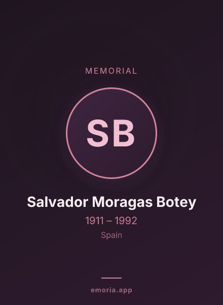 Memorial portrait of Salvador Moragas Botey