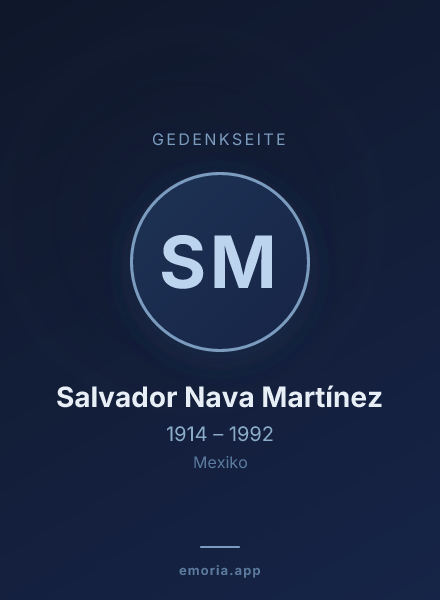 Gedenkportrait von Salvador Nava Martínez